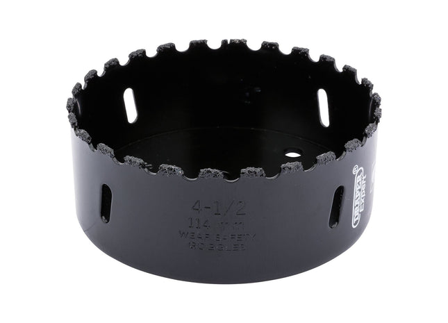 Draper Tungsten Carbide Grit Hole Saw, 114mm 34969 Draper - Town Tools 
