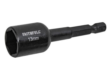Faithfull Magnetic Impact Nut Driver 13mm x 1/4in Hex Faithfull - RockBottom Northampton