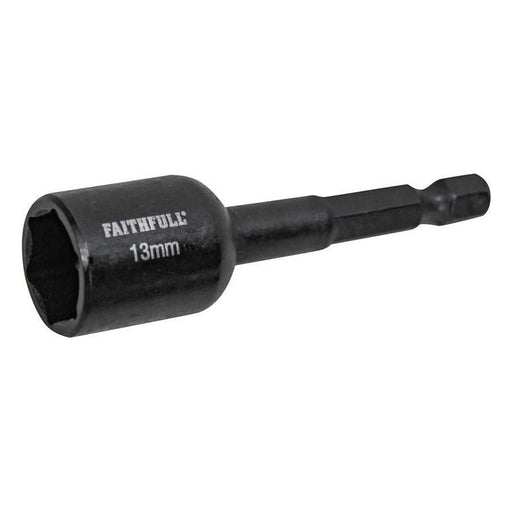 Faithfull Magnetic Impact Nut Driver 13mm x 1/4in Hex Faithfull - RockBottom Northampton