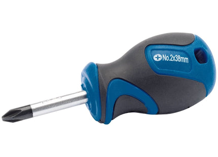 Draper Soft Grip Cross Slot Screwdriver, No.2 x 38mm 50181 Draper - Town Tools 