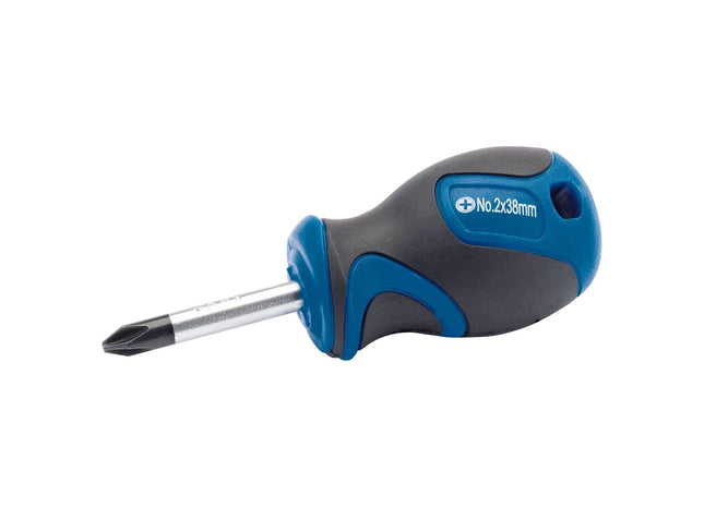 Draper Soft Grip Cross Slot Screwdriver, No.2 x 38mm 50181 Draper - Town Tools 