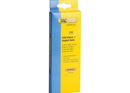 Tacwise 500 18 Gauge 50mm Angled Nails (Pack 1000) Tacwise - RockBottom Northampton