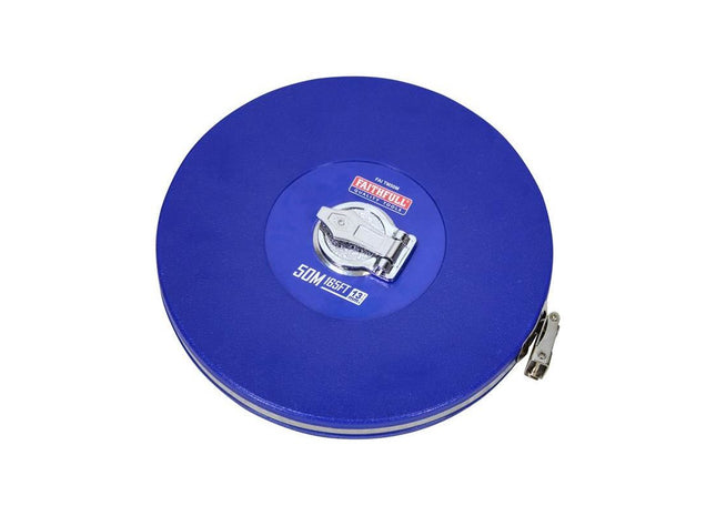 Faithfull Rounded Long Tape 50m/165ft (Width 13mm) Faithfull - RockBottom Northampton