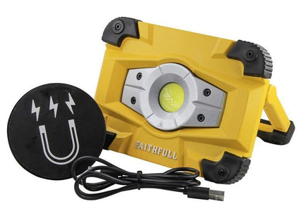 Faithfull Power Plus Rechargeable LED Work Light 20W Faithfull Power Plus - RockBottom Northampton