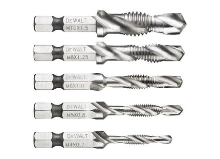 Dewalt Power Tools DT50060 Impact Ready Drill Tap Set, 5 Piece DeWALT Power Tools - RockBottom Northampton