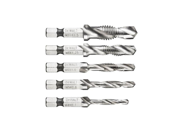 Dewalt Power Tools DT50060 Impact Ready Drill Tap Set, 5 Piece DeWALT Power Tools - RockBottom Northampton
