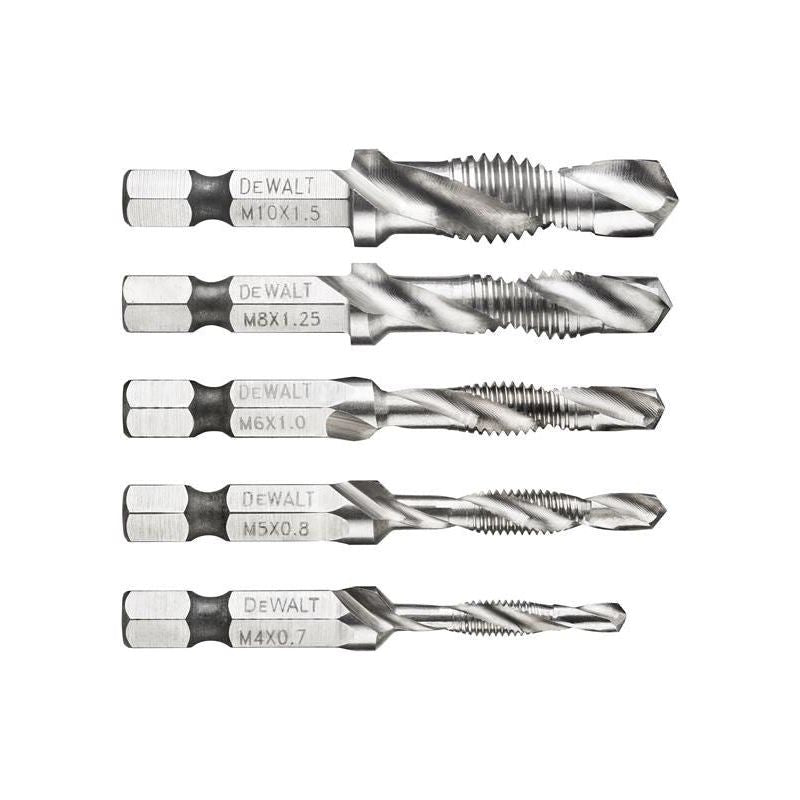 Dewalt Power Tools DT50060 Impact Ready Drill Tap Set, 5 Piece DeWALT Power Tools - RockBottom Northampton