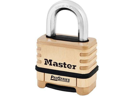 Master Lock ProSeries® Brass 4 Digit Padlock 57mm Master Lock - RockBottom Northampton