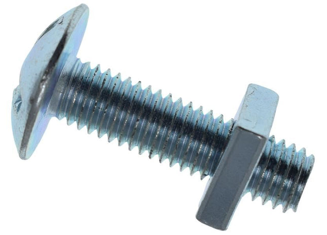 METALMATE Roofing Bolt & Nut ZP M8 x 40mm (Box 25) METALMATE� - RockBottom Northampton