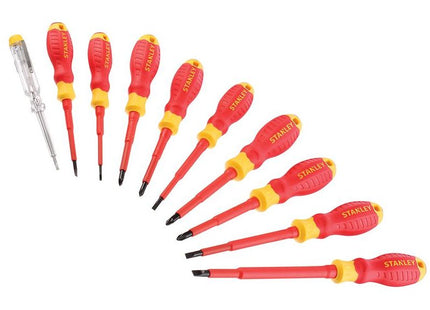 Stanley® Hand Tools FatMax® VDE Insulated Screwdriver Set, 10 Piece STANLEY® Hand Tools - RockBottom Nothampton