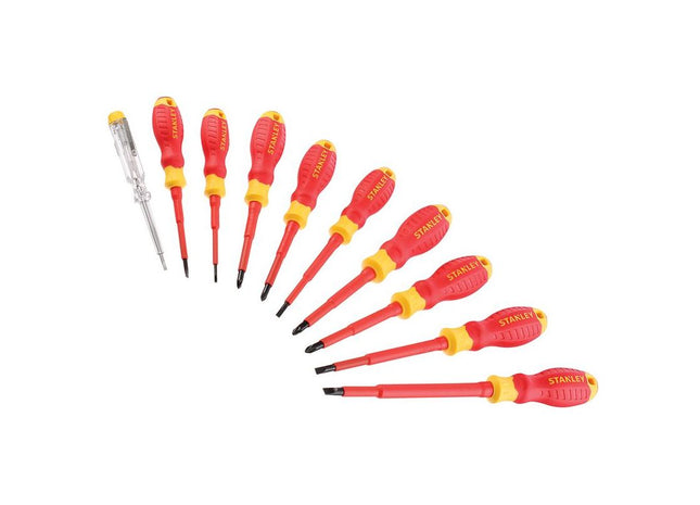 Stanley® Hand Tools FatMax® VDE Insulated Screwdriver Set, 10 Piece STANLEY® Hand Tools - RockBottom Nothampton