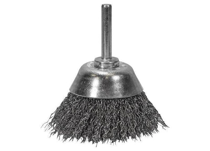 Faithfull Wire Cup Brush 75mm x 6mm Shank, 0.30mm Wire Faithfull - RockBottom Northampton