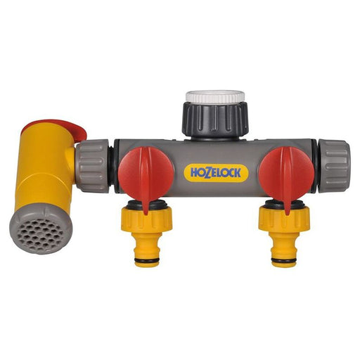 Hozelock 2250 Flowmax 3-Way Tap Connector 1/2 - 1in BSP Hozelock - RockBottom Northampton
