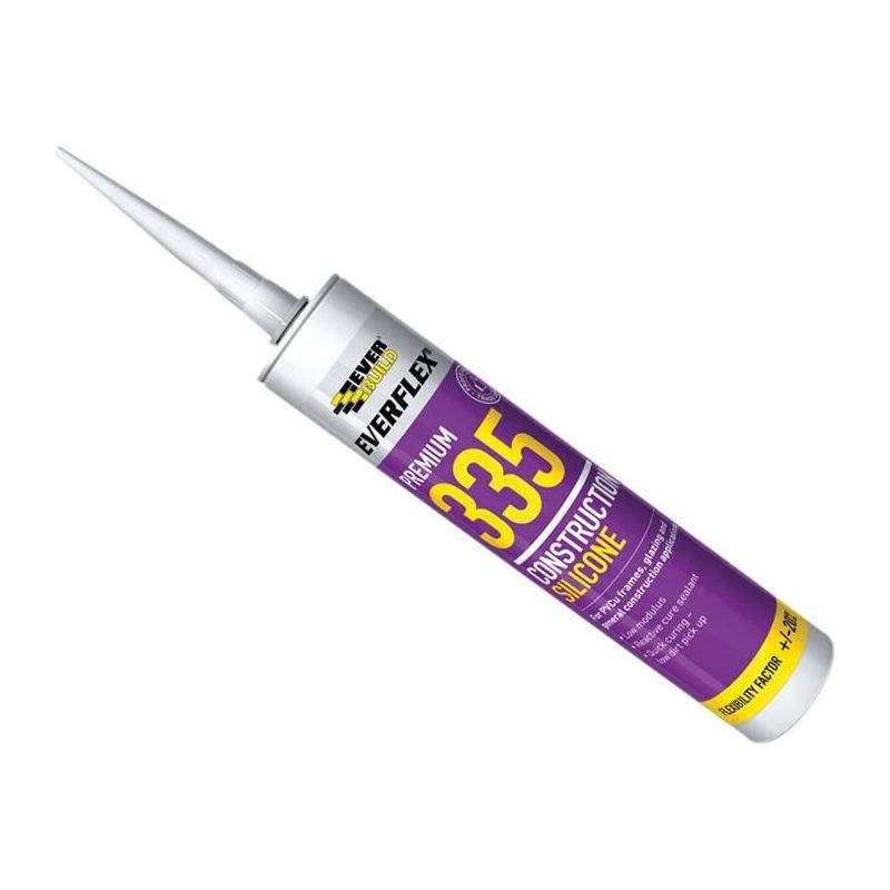 Everbuild Sika Everflex® 335 Construction Silicone Brown 295ml Everbuild Sika - RockBottom Northamptin
