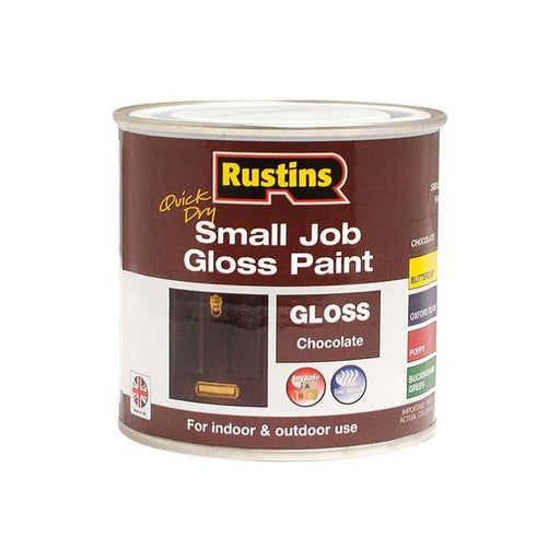 Rustins Quick Dry Small Job Gloss Paint Chocolate 250ml Rustins - RockBottom Nothampton