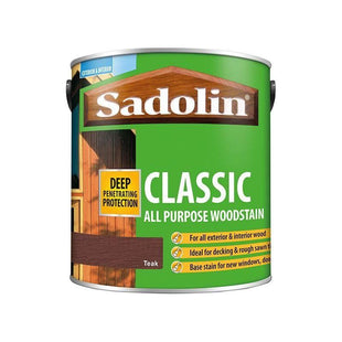 Sadolin Classic Wood Protection Teak 2.5 litre Sadolin - RockBottom Nothampton