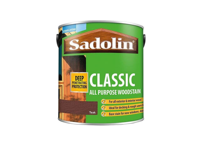 Sadolin Classic Wood Protection Teak 2.5 litre Sadolin - RockBottom Nothampton