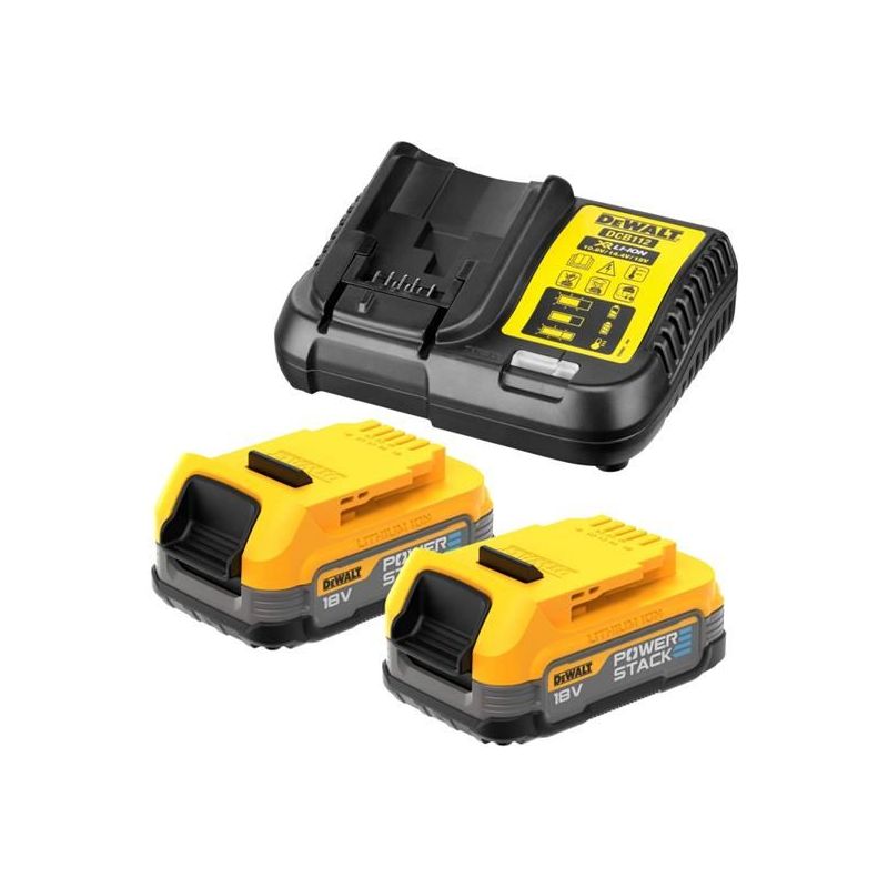 Dewalt Power Tools DCB1102 E2 XR POWERSTACK™ Starter Kit 18V DeWALT Power Tools - RockBottom Northampton