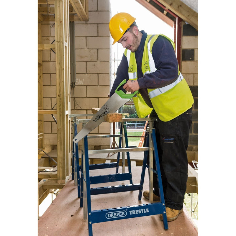 Draper Venom First Fix Double Ground Handsaw, 550mm, 7tpi/8ppi Draper - Town Tools 