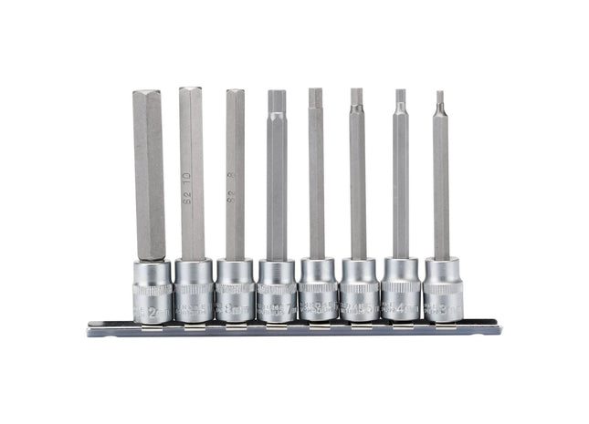 Draper Long Metric Hex. Socket Bit Set, 3/8" Sq. Dr., 100mm (8 Piece) 16286 Draper - Town Tools 