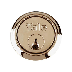 Yale Locks B1109 Replacement Rim Cylinder & 2 Keys Polished Brass Finish Box Yale Locks - RockBottom Northampton