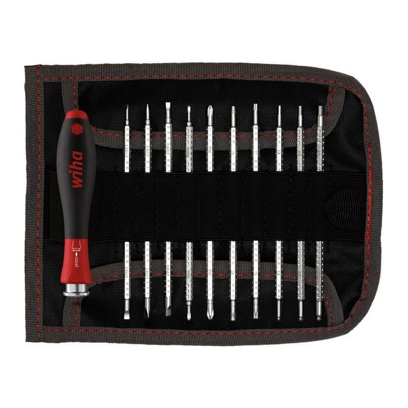 Wiha SYSTEM 4 SoftFinish® Interchangeable Screwdriver Set, 12 Piece Wiha - RockBottom Northampton
