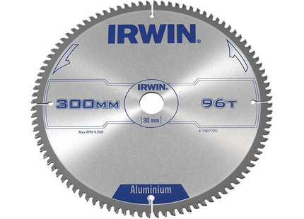 Irwin® Professional Aluminium Circular Saw Blade 300 x 30mm x 96T TCG IRWIN® - RockBottom Northampton