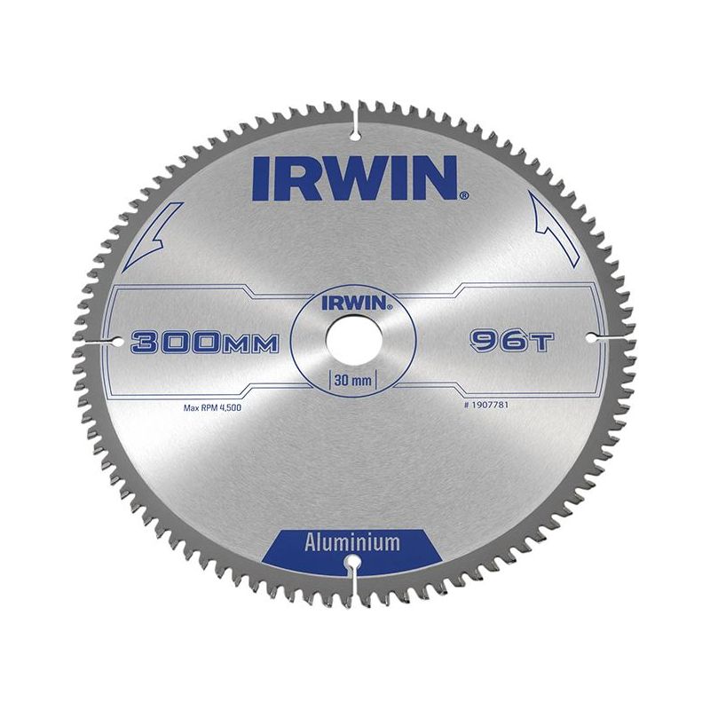 Irwin® Professional Aluminium Circular Saw Blade 300 x 30mm x 96T TCG IRWIN® - RockBottom Northampton
