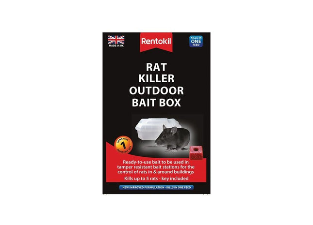 Rentokil Rat Killer Outdoor Bait Box Rentokil - RockBottom Nothampton