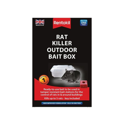 Rentokil Rat Killer Outdoor Bait Box Rentokil - RockBottom Nothampton