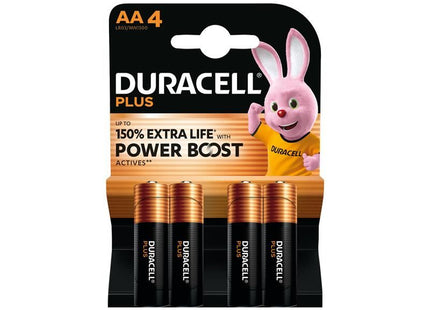 Duracell AA Cell Plus with Power Boost Batteries (Pack 4) Duracell - RockBottom Northampton