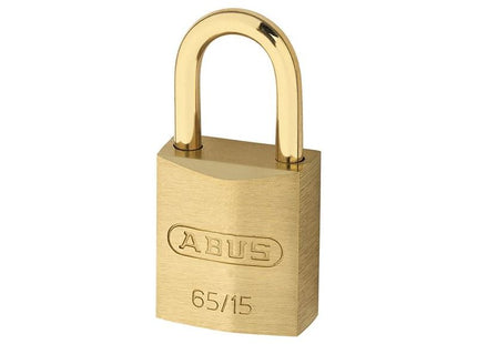 Abus Mechanical 65MB/15mm Solid Brass Padlock Carded ABUS Mechanical - RockBottom Northampton 