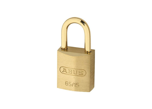 Abus Mechanical 65MB/15mm Solid Brass Padlock Carded ABUS Mechanical - RockBottom Northampton 