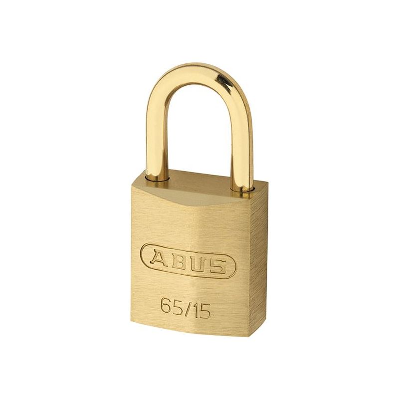 Abus Mechanical 65MB/15mm Solid Brass Padlock Carded ABUS Mechanical - RockBottom Northampton 