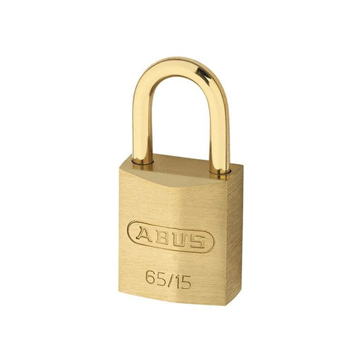 Abus Mechanical 65MB/15mm Solid Brass Padlock Carded ABUS Mechanical - RockBottom Northampton 