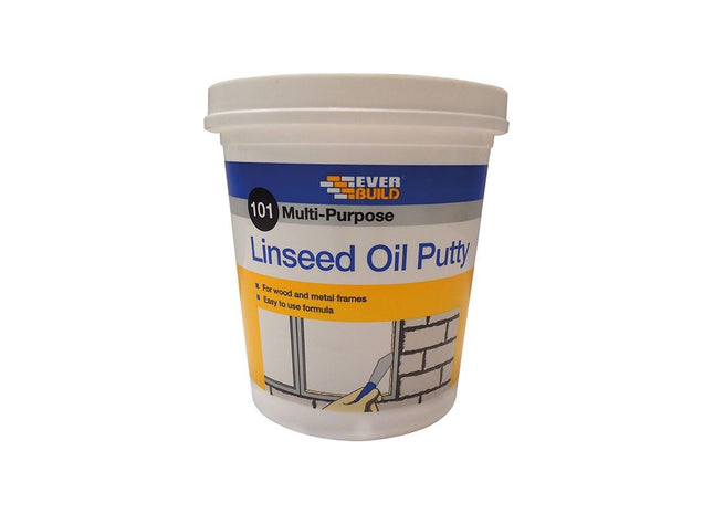Everbuild Sika 101 Multi-Purpose Linseed Oil Putty Natural 2kg Everbuild Sika - RockBottom Northamptin