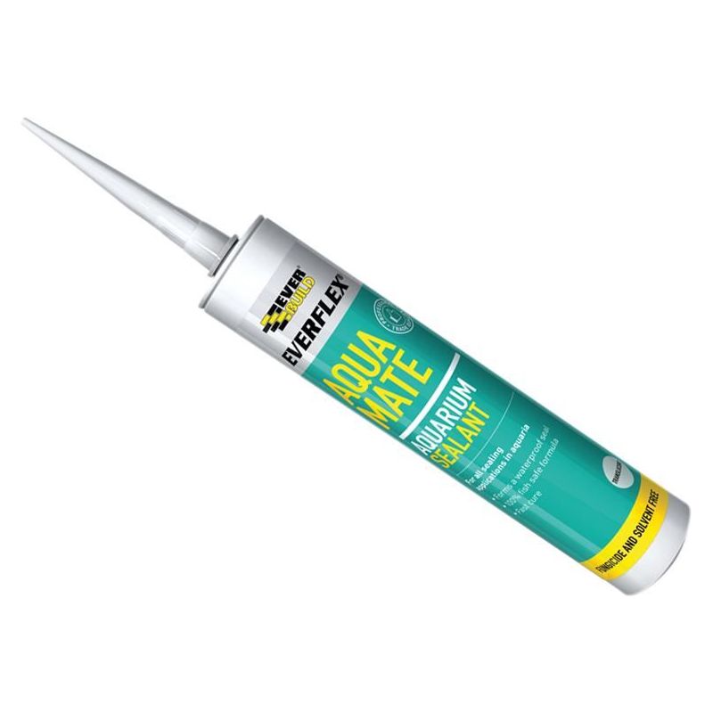 Everbuild Sika Aqua Mate Silicone Transparent 295ml Everbuild Sika - RockBottom Northamptin