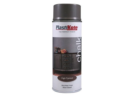 Plastikote Chalk Finish Spray Caffe Espresso 400ml PlastiKote - RockBottom Nothampton