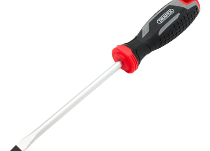 Draper Slotted Soft Grip Screwdriver, SL8 x 150mm Draper - Town Tools