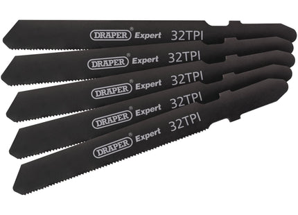 Draper DT118G Jigsaw Blade Set, 92mm, (5 Piece) 81731 Draper - Town Tools 