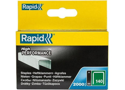 Rapid 140/6 6mm Galvanised Staples (Box 2000) Rapid - RockBottom Nothampton