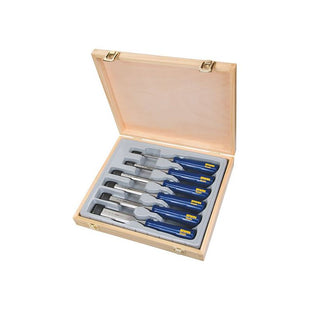Irwin® Marples® M444 Bevel Edge Chisel Blue Chip Handle Set, 6 Piece IRWIN® Marples® - RockBottom Northampton