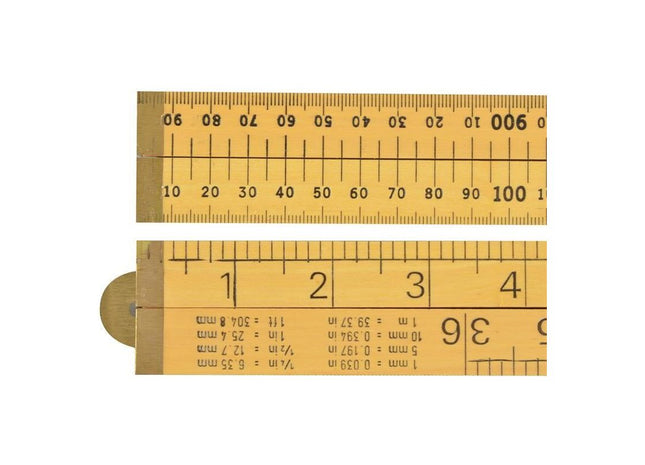 R.S.T. Wooden 4 Fold Rule 1m / 39in (Loose) R.S.T. - RockBottom Nothampton