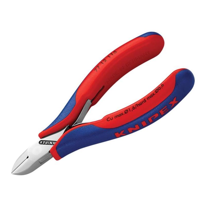 Knipex Electronics Diagonal Cut Pliers - Round Bevelled 115mm Knipex - RockBottom Northampton