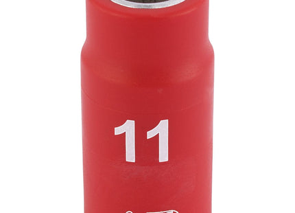 Draper Fully Insulated VDE Socket, 3/8" Sq. Dr., 11mm 31571 Draper - Town Tools 