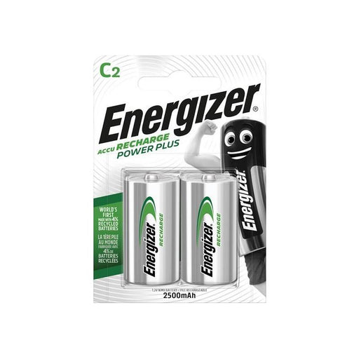Energizer® Recharge Power Plus C Cell Batteries RC2500 mAh (Pack 2) Energizer® - RockBottom Northamptin
