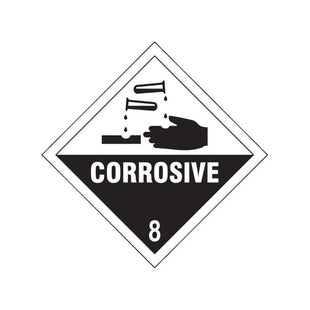 Scan Corrosive 8 - Self Adhesive Vinyl Sign 100 x 100mm Scan - RockBottom Nothampton