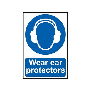 Scan Wear Ear Protectors - PVC Sign 200 x 300mm Scan - RockBottom Nothampton
