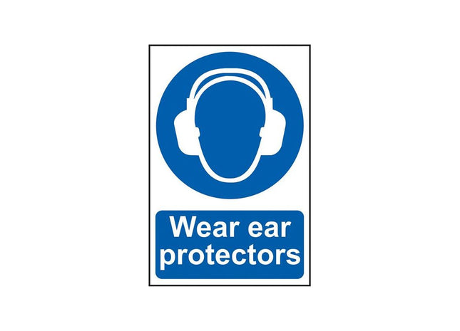 Scan Wear Ear Protectors - PVC Sign 200 x 300mm Scan - RockBottom Nothampton