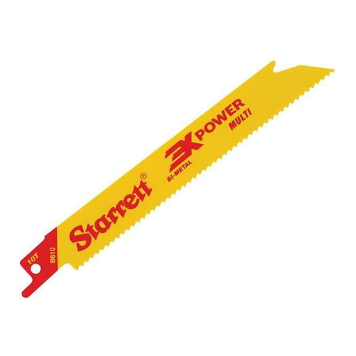 Starrett B6105-5 Bi-Metal Reciprocating Blade, Straight 152mm 10 TPI (Pack 5) Starrett - RockBottom Nothampton